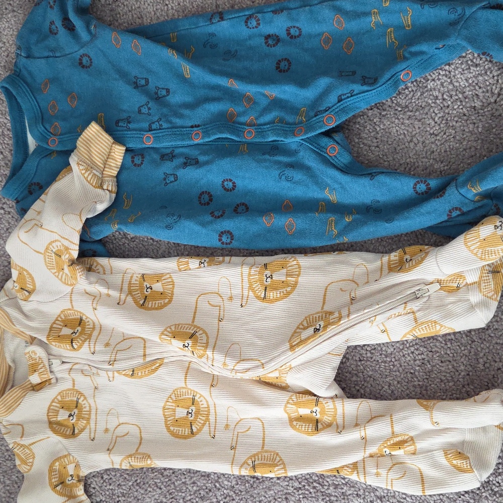 36 Piece Bundle Carters, Huggies, Cloud Island Pants, Joggers, Onesies Sleepers, - Picture 3 of 15
